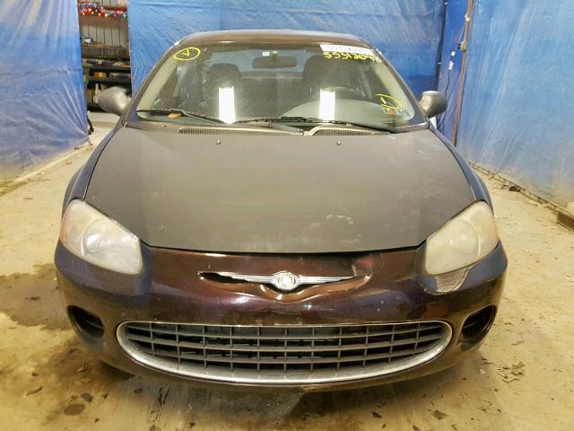 1C3EL46X13N527677 - 2003 CHRYSLER SEBRING LX PURPLE photo 9