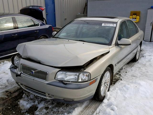 YV1TS94D911178195 - 2001 VOLVO S80 SILVER photo 2