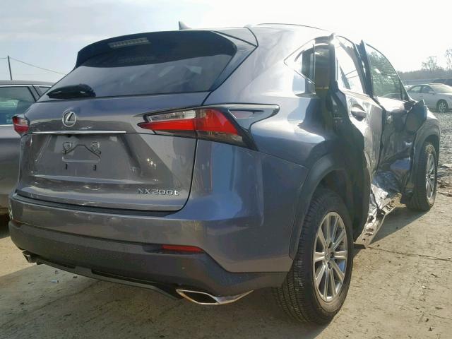 JTJYARBZ0G2050134 - 2016 LEXUS NX 200T GRAY photo 4