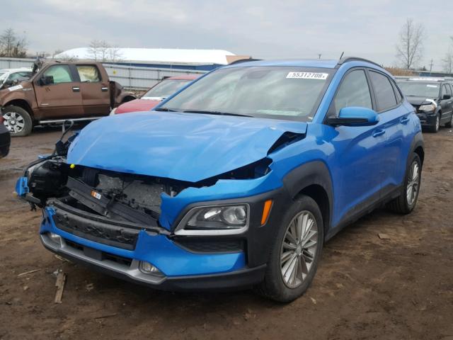 KM8K62AA8JU096556 - 2018 HYUNDAI KONA SEL BLUE photo 2