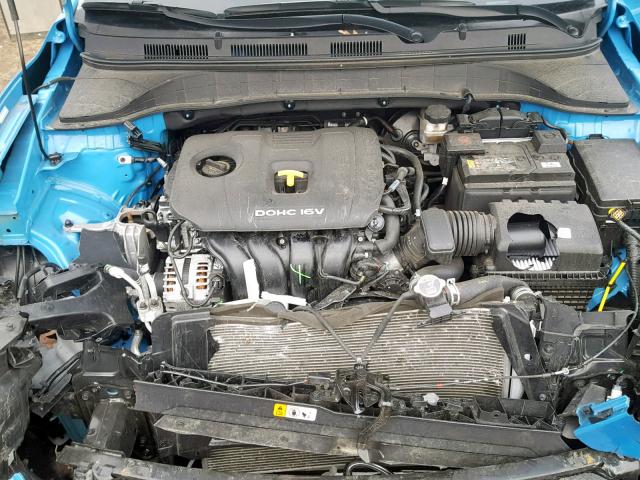 KM8K62AA8JU096556 - 2018 HYUNDAI KONA SEL BLUE photo 7