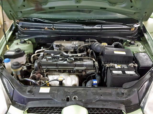 KMHCN36C77U023517 - 2007 HYUNDAI ACCENT SE GREEN photo 7