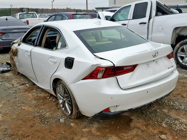 JTHBF1D23F5067856 - 2015 LEXUS IS 250 WHITE photo 3