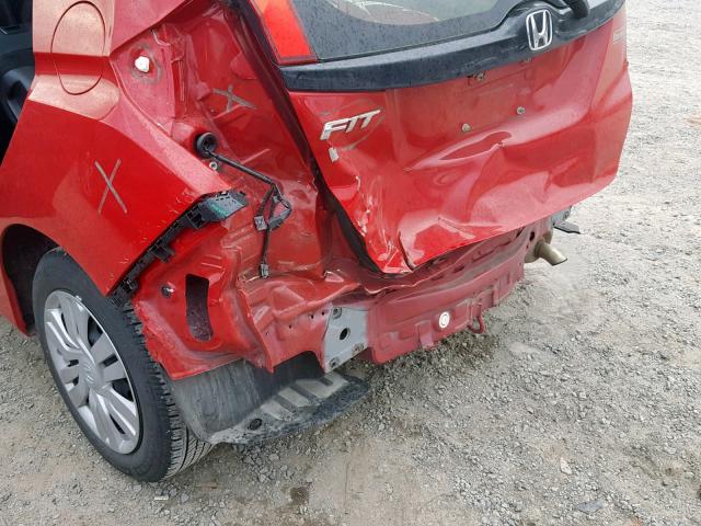 JHMGK5H58GS008155 - 2016 HONDA FIT LX RED photo 9