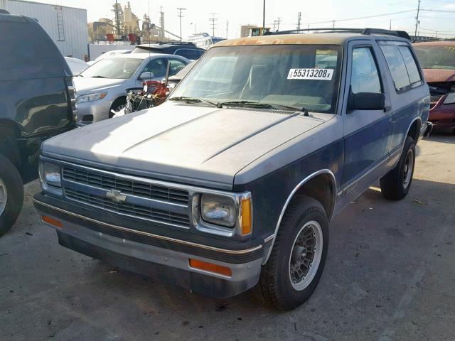 1GNCS18Z7M8170211 - 1991 CHEVROLET BLAZER S10 TWO TONE photo 2