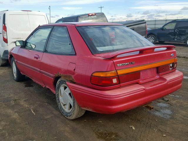 1FASP11J4TW173285 - 1996 FORD ESCORT LX RED photo 3