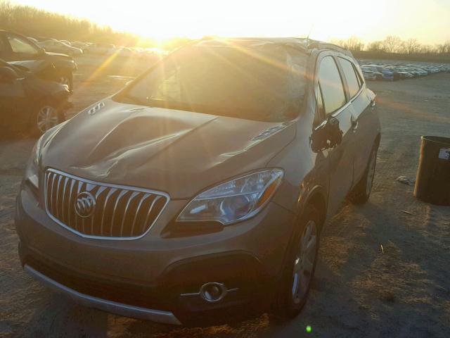 KL4CJBSB5DB206150 - 2013 BUICK ENCORE CON BROWN photo 2