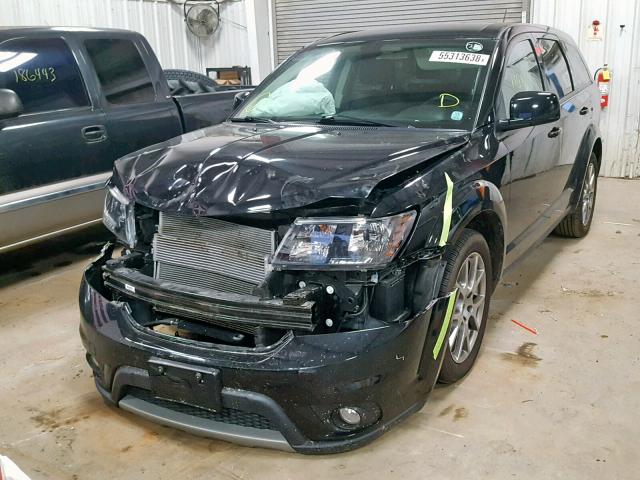 3C4PDCEG5JT370245 - 2018 DODGE JOURNEY GT BLACK photo 2