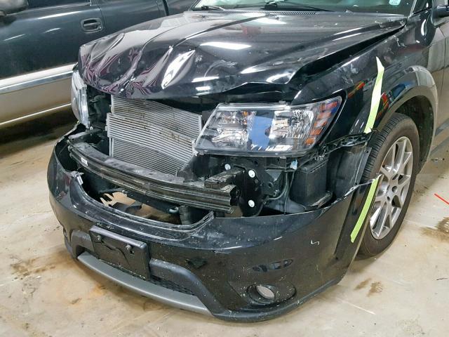 3C4PDCEG5JT370245 - 2018 DODGE JOURNEY GT BLACK photo 9