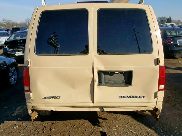 1GCDM19X12B144143 - 2002 CHEVROLET ASTRO CREAM photo 9