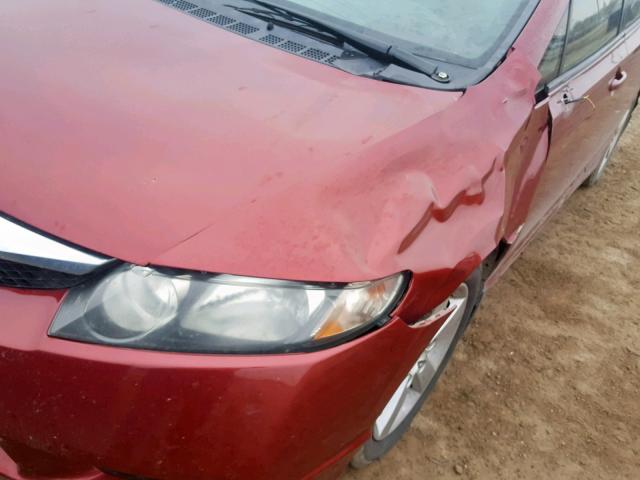 2HGFA1F61AH551433 - 2010 HONDA CIVIC LX-S Qırmızı foto 9