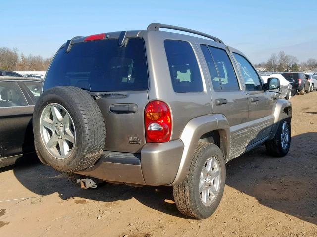 1J8GL58K94W139385 - 2004 JEEP LIBERTY LI TAN photo 4