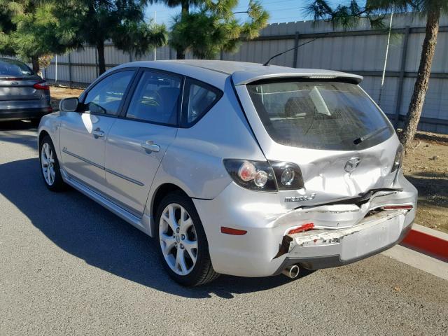 JM1BK344081840979 - 2008 MAZDA 3 HATCHBAC SILVER photo 3