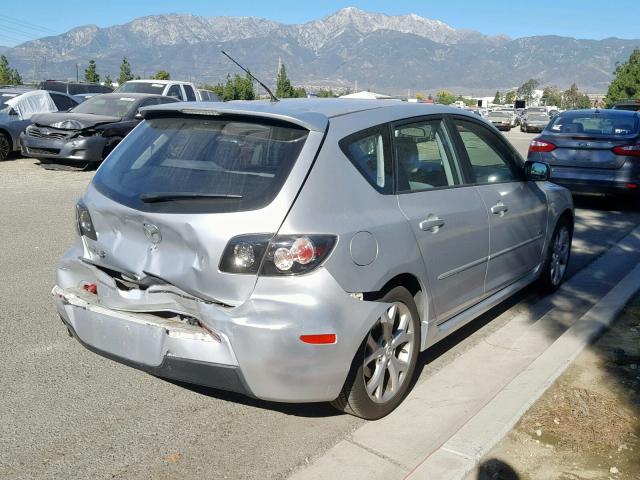 JM1BK344081840979 - 2008 MAZDA 3 HATCHBAC SILVER photo 4