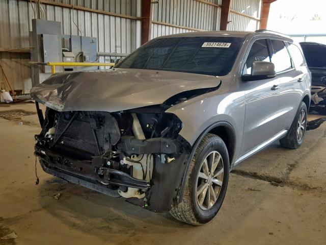 1C4RDHDG6FC784340 - 2015 DODGE DURANGO LI SILVER photo 2