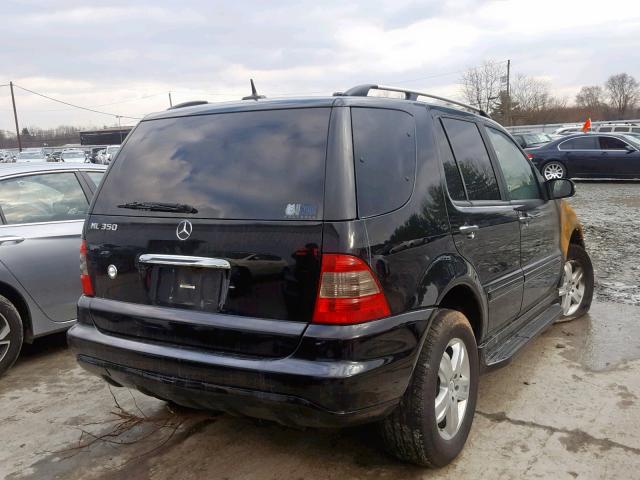 4JGAB57E15A566386 - 2005 MERCEDES-BENZ ML 350 BLACK photo 4