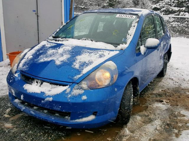 JHMGD37498S802669 - 2008 HONDA FIT BLUE photo 2