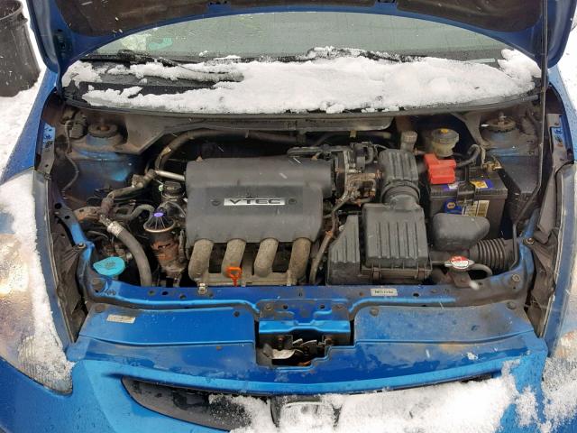 JHMGD37498S802669 - 2008 HONDA FIT BLUE photo 7