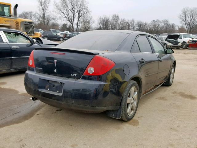 1G2ZH58N874244127 - 2007 PONTIAC G6 GT BLACK photo 4