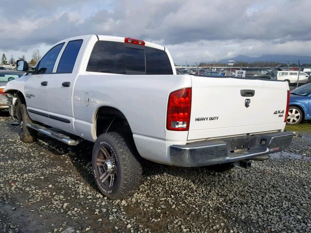 1D7KS28C66J164617 - 2006 DODGE RAM 2500 S WHITE photo 3