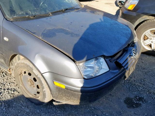 3VWRK69M43M118416 - 2003 VOLKSWAGEN JETTA GL GRAY photo 9