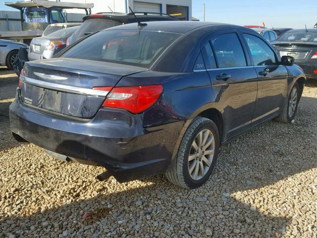 1C3CCBBB1CN302973 - 2012 CHRYSLER 200 TOURIN BLUE photo 4