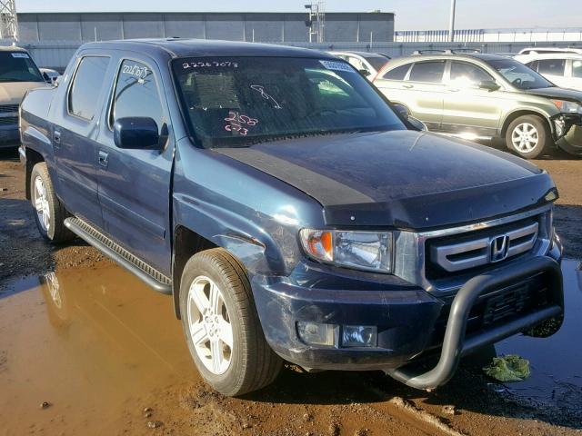 5FPYK1F52AB013929 - 2010 HONDA RIDGELINE BLUE photo 1