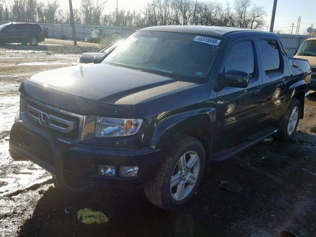 5FPYK1F52AB013929 - 2010 HONDA RIDGELINE BLUE photo 2