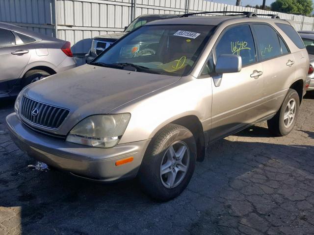 JT6GF10UXY0081596 - 2000 LEXUS RX 300 BEIGE photo 2