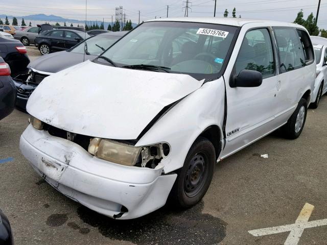 4N2ZN1112WD814977 - 1998 NISSAN QUEST XE WHITE photo 2