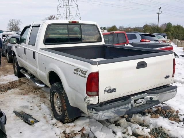 1FTNW21FX1ED86790 - 2001 FORD F250 SUPER WHITE photo 3