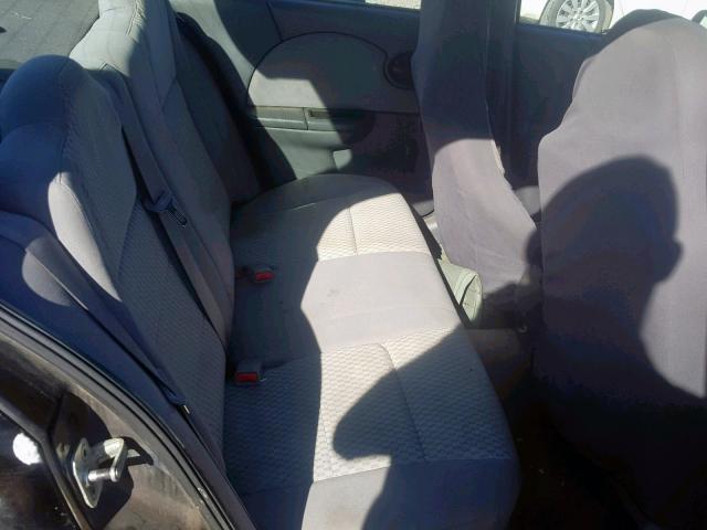 1G8AJ55F77Z188138 - 2007 SATURN ION LEVEL BLACK photo 6