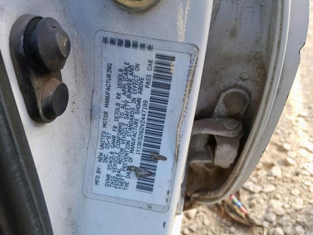 1Y1SK5262VZ447199 - 1997 GEO PRIZM BASE 白色 照片 10