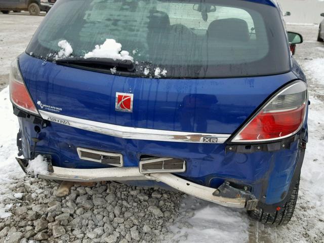 W08AT671585084921 - 2008 SATURN ASTRA XR BLUE photo 9