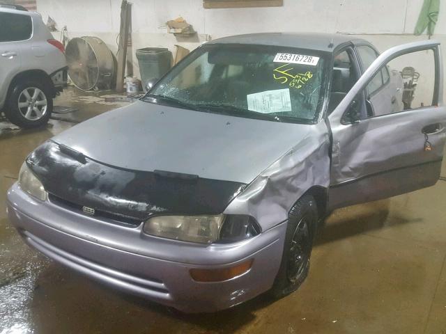 1Y1SK5268VZ412246 - 1997 GEO PRIZM BASE ნაცრისფერი ფოტო 2