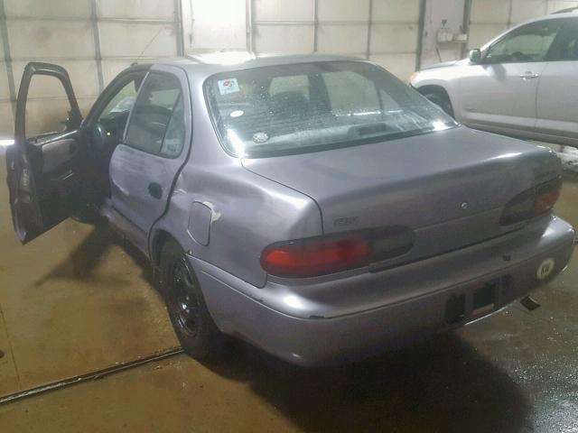 1Y1SK5268VZ412246 - 1997 GEO PRIZM BASE ნაცრისფერი ფოტო 3