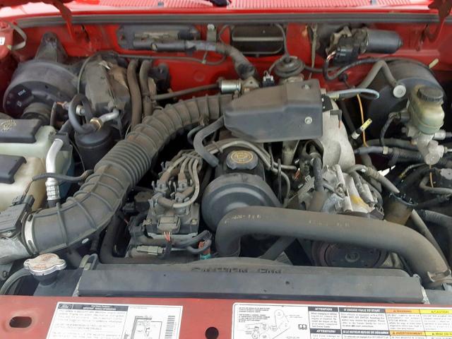 1FTYR10C1XTA01319 - 1999 FORD RANGER RED photo 7