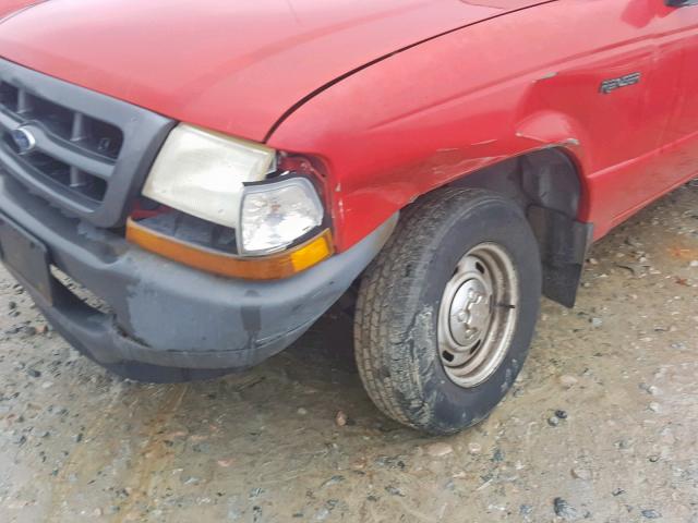 1FTYR10C1XTA01319 - 1999 FORD RANGER RED photo 9