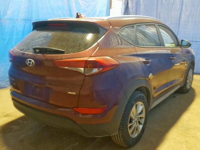 KM8J3CA41JU601437 - 2018 HYUNDAI TUCSON LIM RED photo 4