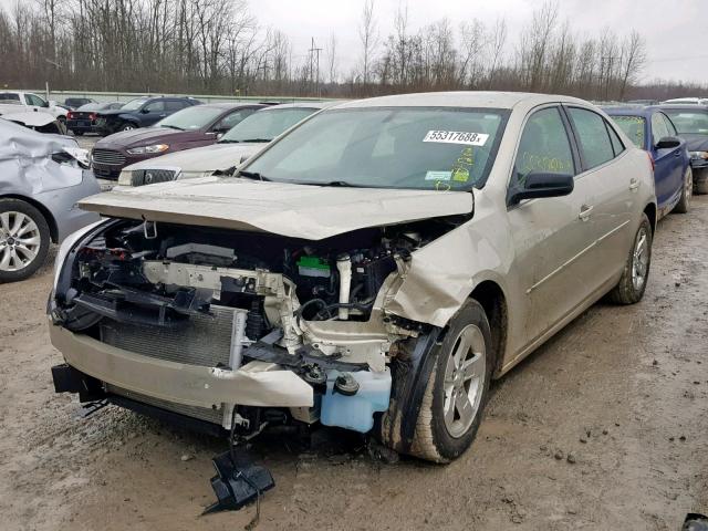 1G11B5SA2DF275897 - 2013 CHEVROLET MALIBU LS GOLD photo 2