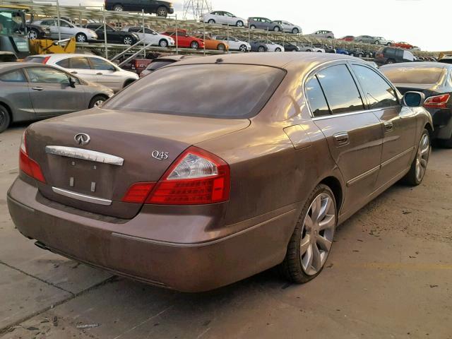 JNKBF01A55M101371 - 2005 INFINITI Q45 BROWN photo 4