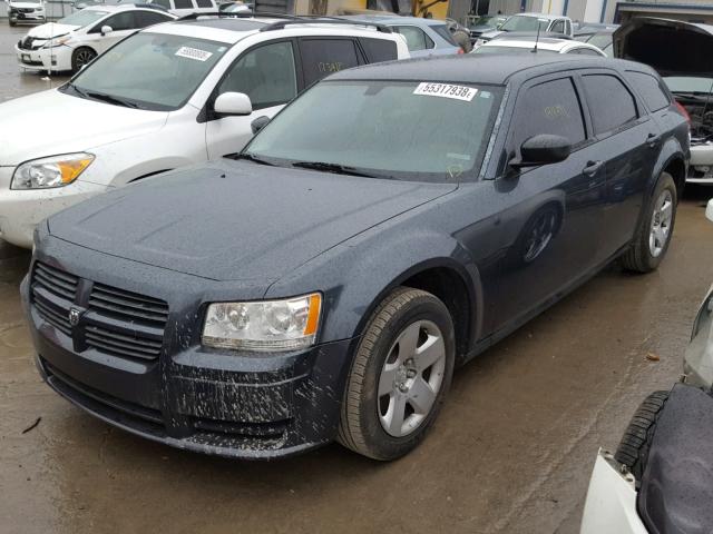 2D4FV47T38H219919 - 2008 DODGE MAGNUM BLUE photo 2