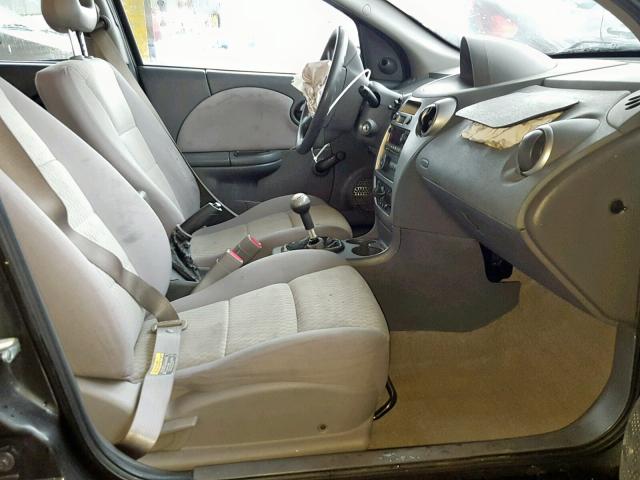 1G8AZ55F37Z104115 - 2007 SATURN ION LEVEL SILVER photo 5