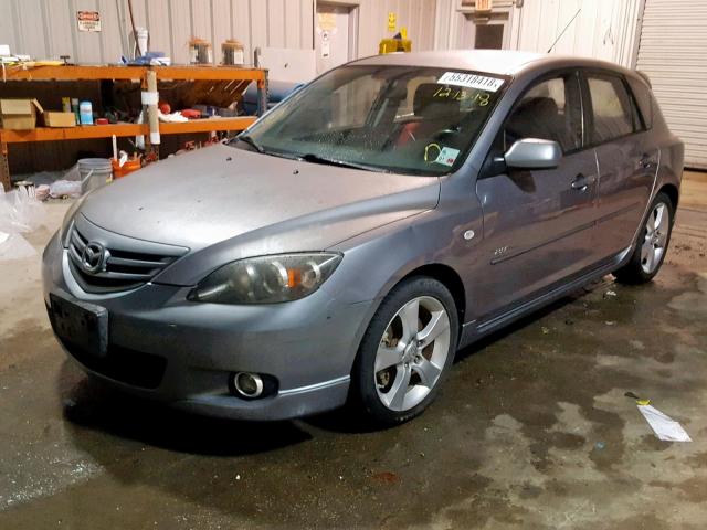 JM1BK343541205189 - 2004 MAZDA 3 HATCHBAC GRAY photo 2