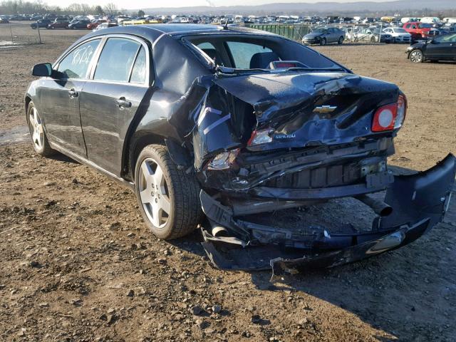 1G1ZJ577094246999 - 2009 CHEVROLET MALIBU 2LT BLACK photo 3