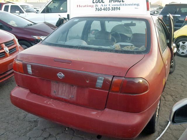 1N4AB41D4TC722877 - 1996 NISSAN SENTRA E MAROON photo 4