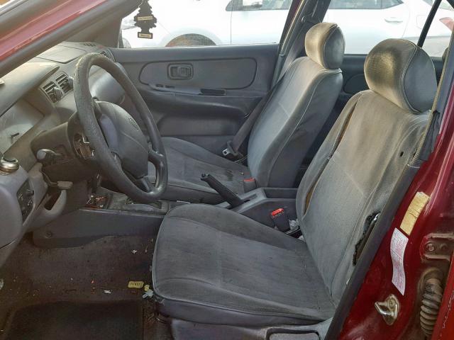 1N4AB41D4TC722877 - 1996 NISSAN SENTRA E MAROON photo 5