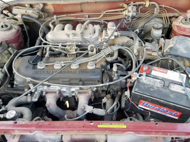 1N4AB41D4TC722877 - 1996 NISSAN SENTRA E MAROON photo 7