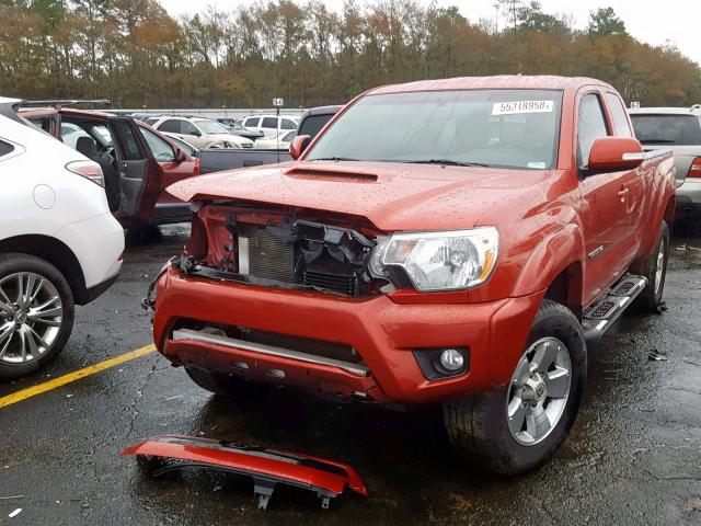 5TFTU4GNXFX064508 - 2015 TOYOTA TACOMA PRE RED photo 2