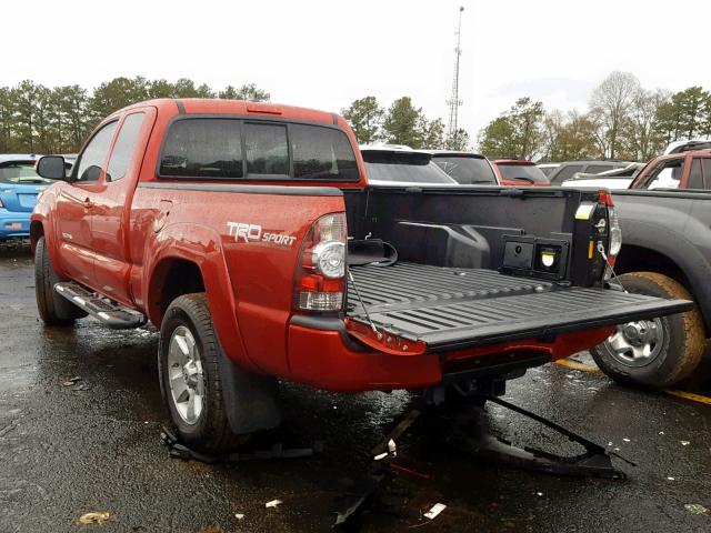 5TFTU4GNXFX064508 - 2015 TOYOTA TACOMA PRE RED photo 3